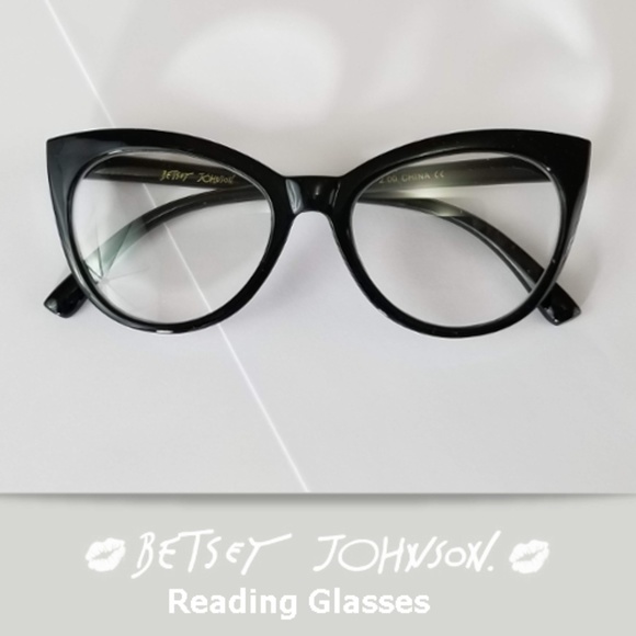 Betsey Johnson Accessories - Betsey Johnson Reading Glasses Black Cat +2.00